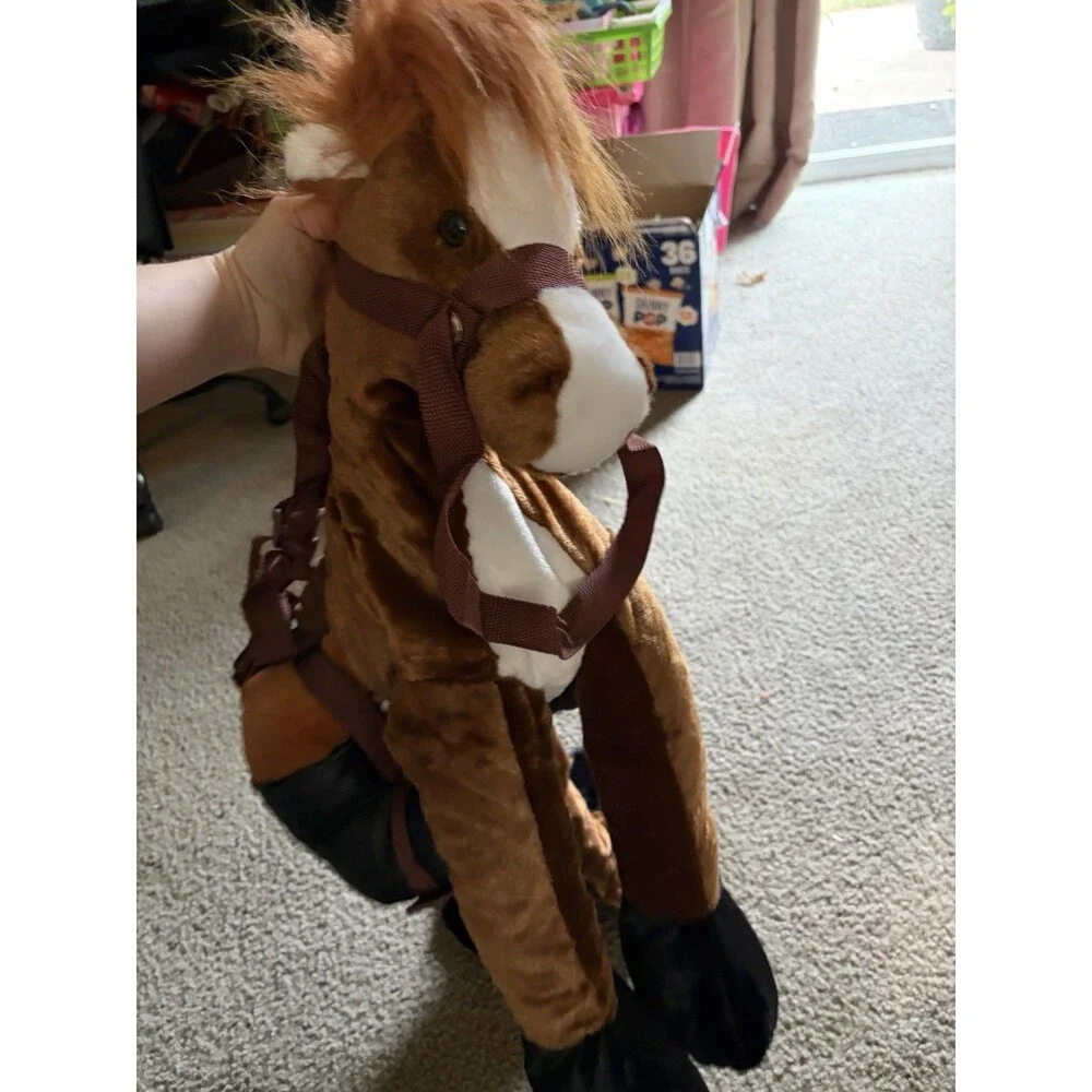 Ride Pony Horse 3D Plush Costume size 2T 3T Large Toddler Child New Brown